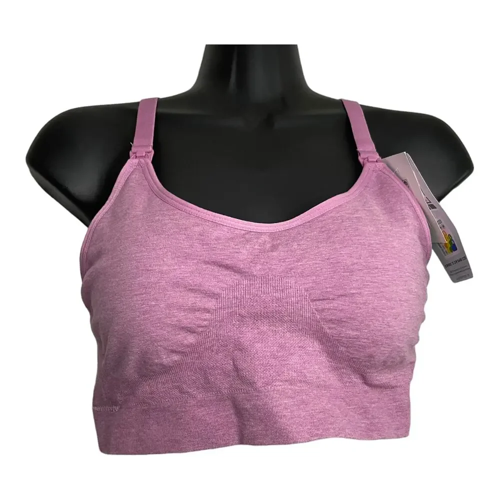 Playtex Women's Nursing Seamless Racerback Wireless Maternity Bra Size Large